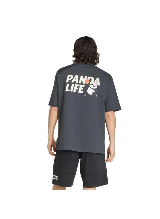 اديداس تيشيرت PANDA CHILL HOOP GRAPHIC